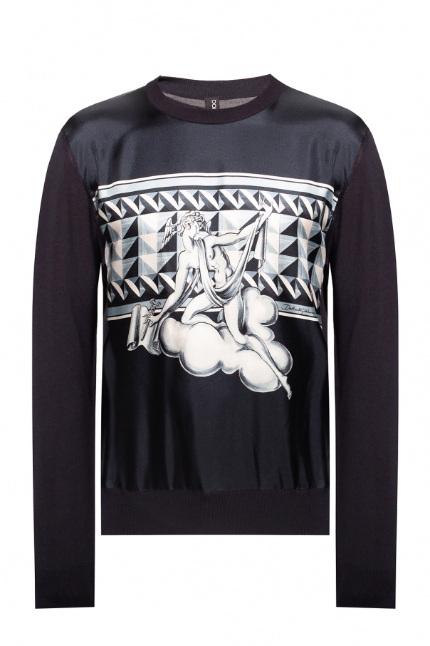 dolce gabbana miami panelled low top sneakers item Printed sweater